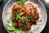Crispy Air Fryer Teriyaki Chicken with Sticky Glaze