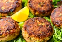 Crispy Tuna Patties with Lemon-Dill Sauce