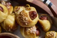 Sourdough Discard Pretzel Pigs in a Blanket Recipe