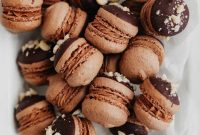 Nutella-Filled Chocolate Macarons: Classic French Cookie Recipe