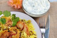 Chicken Biryani with Cooling Cucumber Raita Recipe