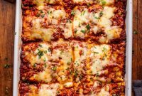 Classic Bolognese Lasagna with Creamy Ricotta Filling