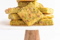 Savory Zucchini Slice Recipe with Cheesy Herb Crust