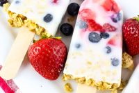 Creamy Yogurt Breakfast Popsicles with Fresh Fruit
