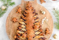 Chocolate Ganache Puff Pastry Tear-and-Share Christmas Tree