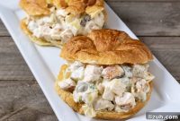 Dill Pickle Chicken Salad Sandwich with Swiss Cheese