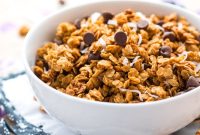 Peanut Butter Chocolate Chip Coconut Granola Recipe for Homemade Crunch