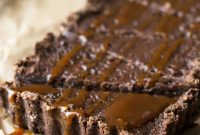 Gluten-Free Chocolate Tart with Salted Caramel Drizzle