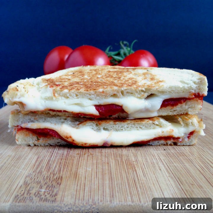 Tomato soup grilled cheese sandwich