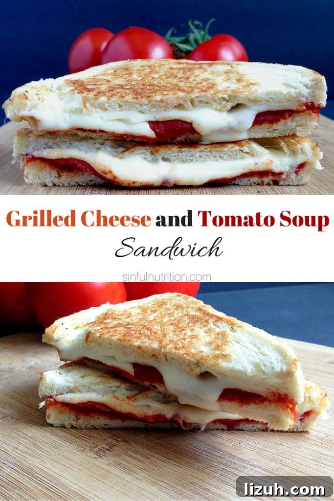Pin image for grilled cheese tomato soup sandwich