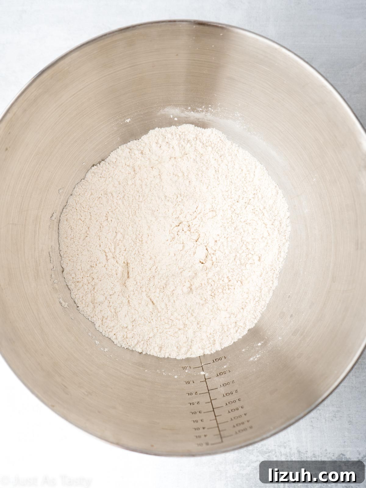 Dry ingredients in a bowl.