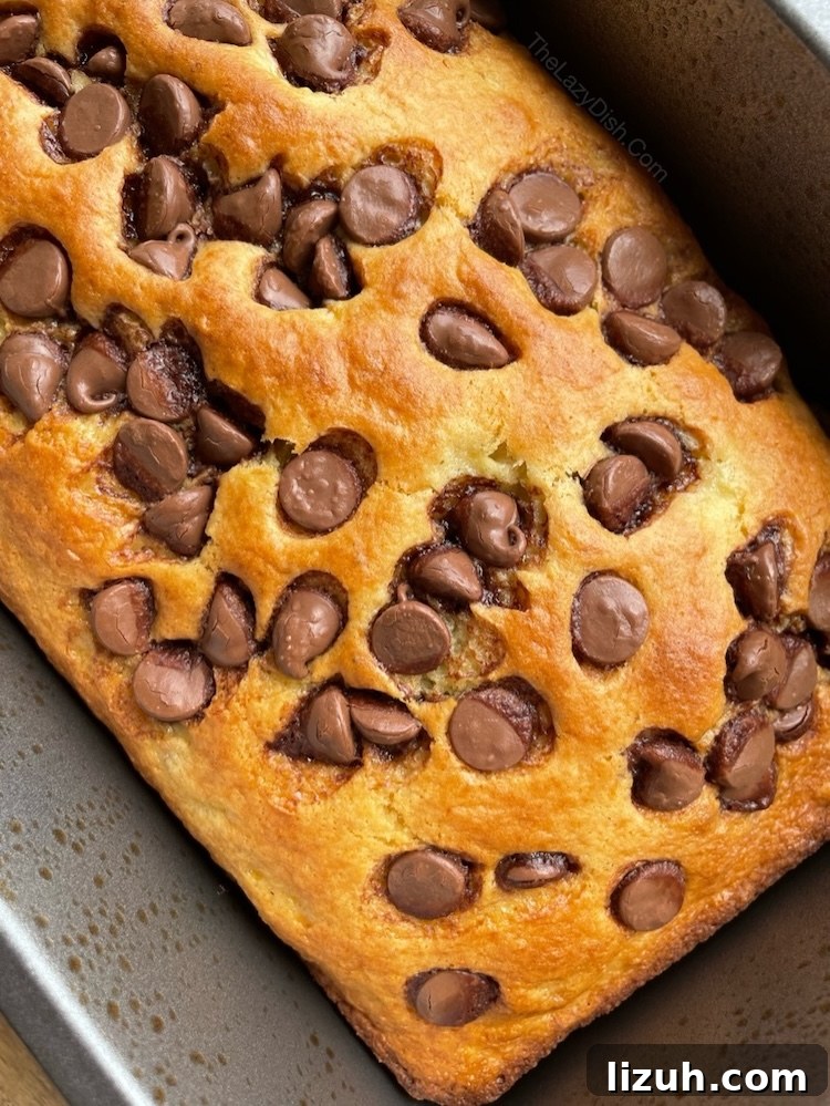 3-Ingredient Banana Bread Made with Cake Mix 7 Cake mix banana bread right out of the oven.