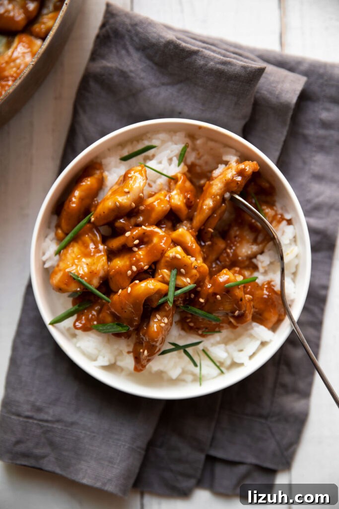 skinny orange chicken