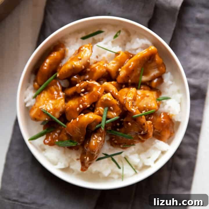 skinny orange chicken