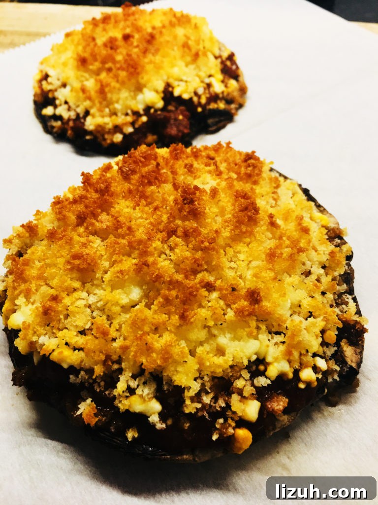 Spaghetti Squash with Crispy Goat Cheese and Herbed Breadcrumbs 10 Stuffed Portobellos with Crispy Goat Cheese