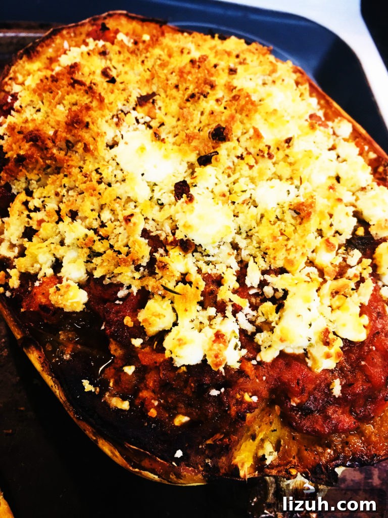 Spaghetti Squash with Crispy Goat Cheese and Herbed Breadcrumbs 6 Goat Cheese Topping