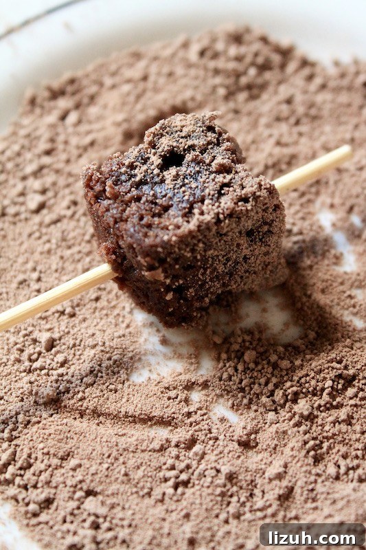 brownie garnish