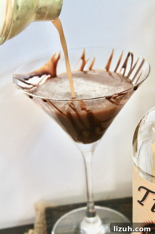 coffee martini closeup