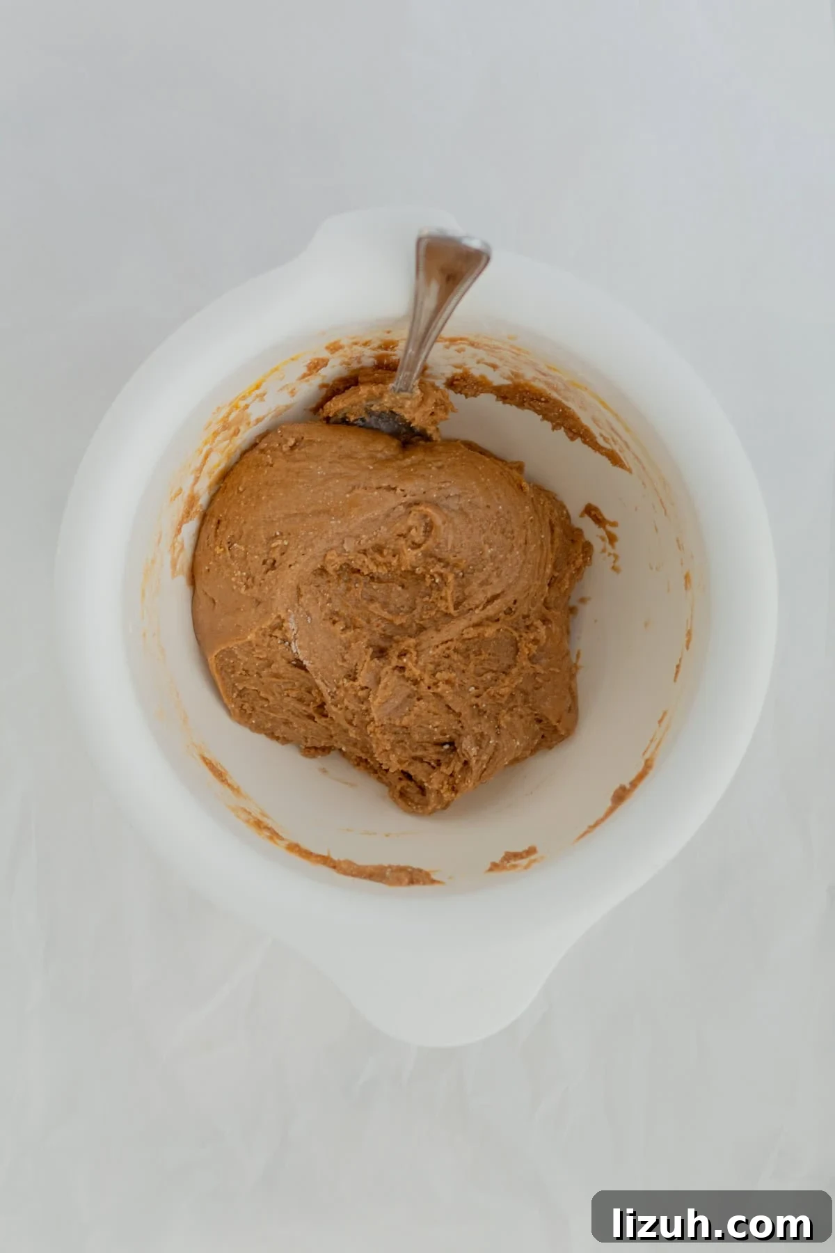 3-Ingredient Spice Cake Mix Cookies Recipe for Quick Treats 7 spice cookie batter in a mixing bowl