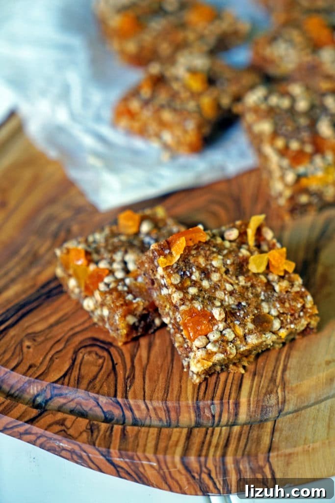Easy No-Bake Apricot Nut Bars7