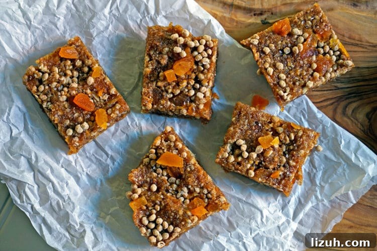 Easy No-Bake Apricot Nut Bars8