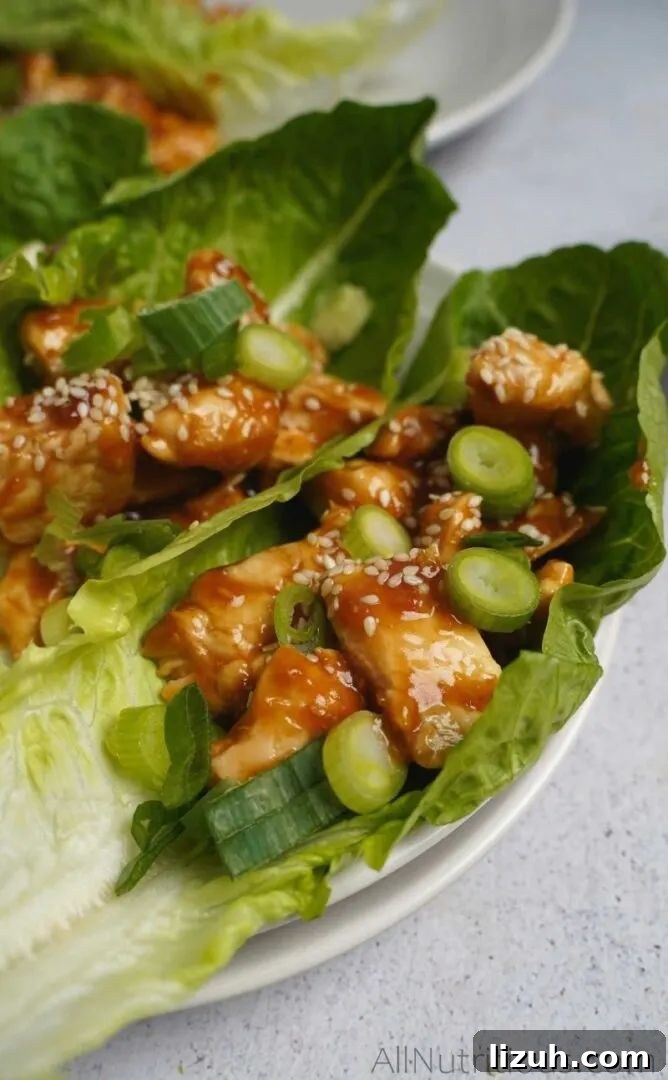Teriyaki Chicken Lettuce Wraps