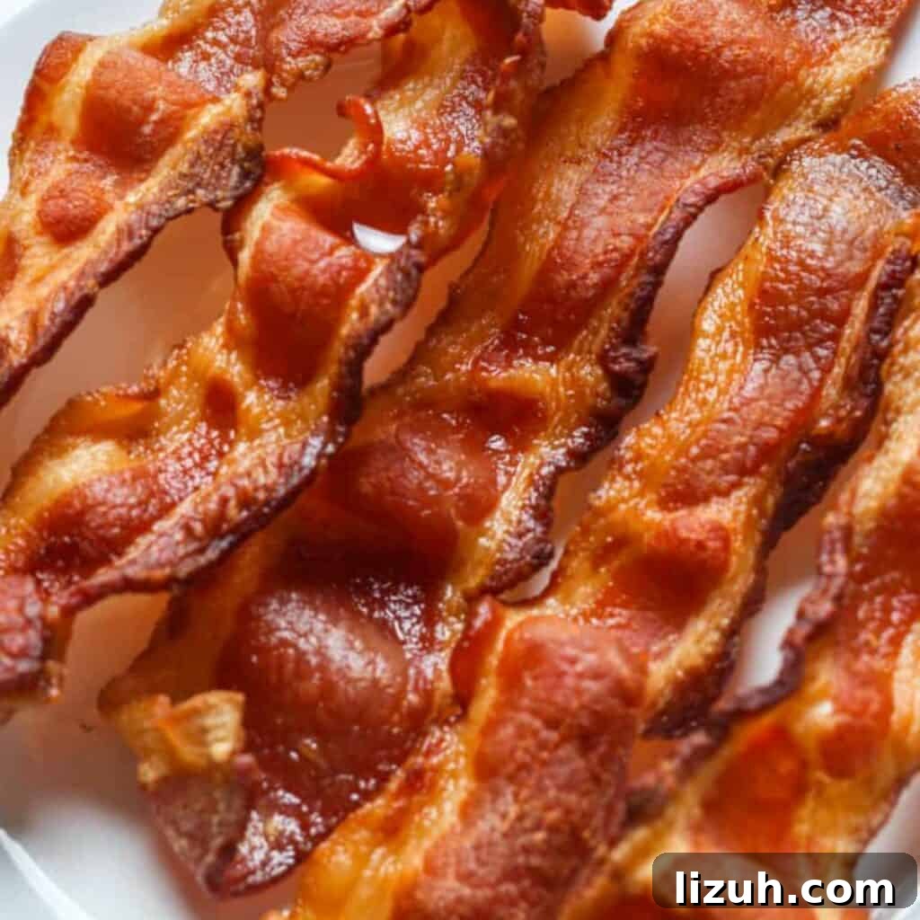 41 Perfect Side Dishes to Serve with Biscuits and Gravy 13 5 slices of crispy bacon a plate, perfect to serve with biscuits and gravy.
