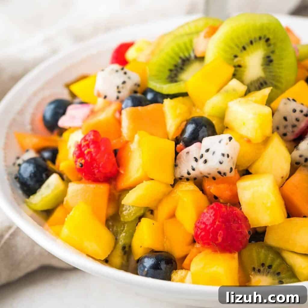 41 Perfect Side Dishes to Serve with Biscuits and Gravy 21 a bowl of tropical fruit salad.