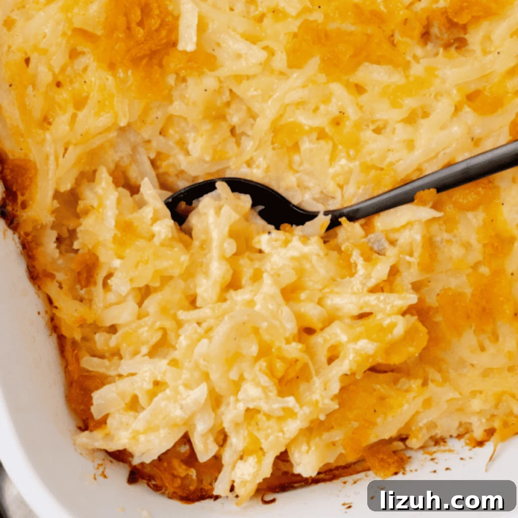 41 Perfect Side Dishes to Serve with Biscuits and Gravy 25 a dish of hash brown casserole.