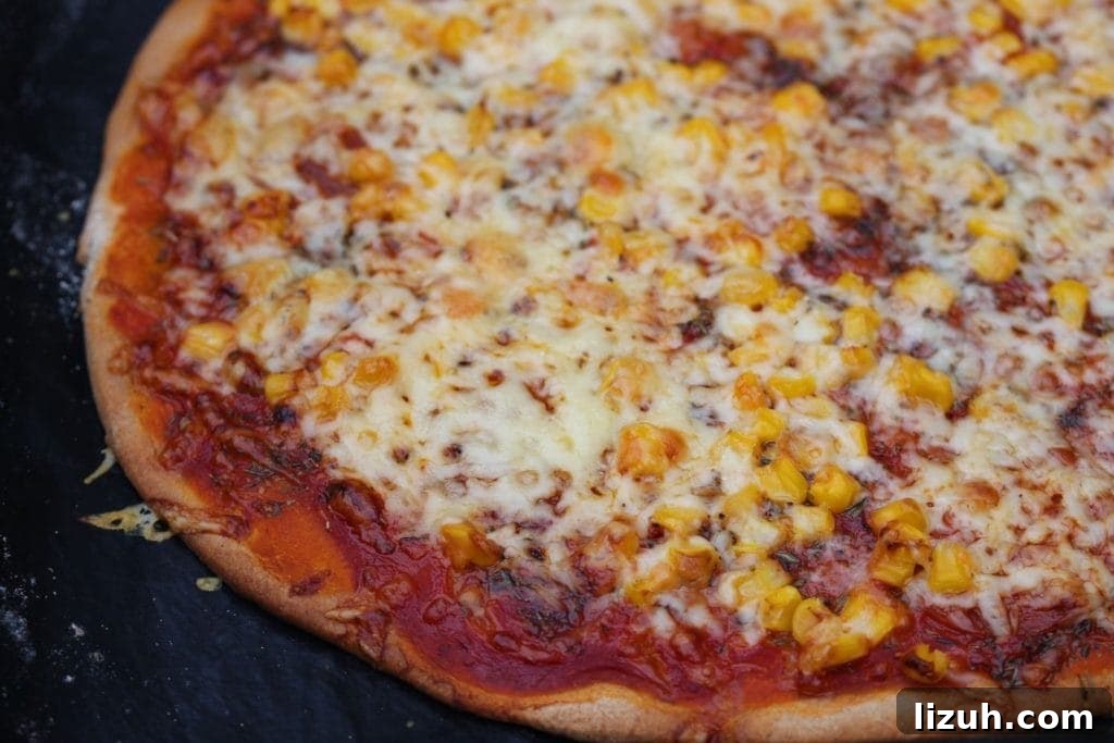 Gluten free pizza close up