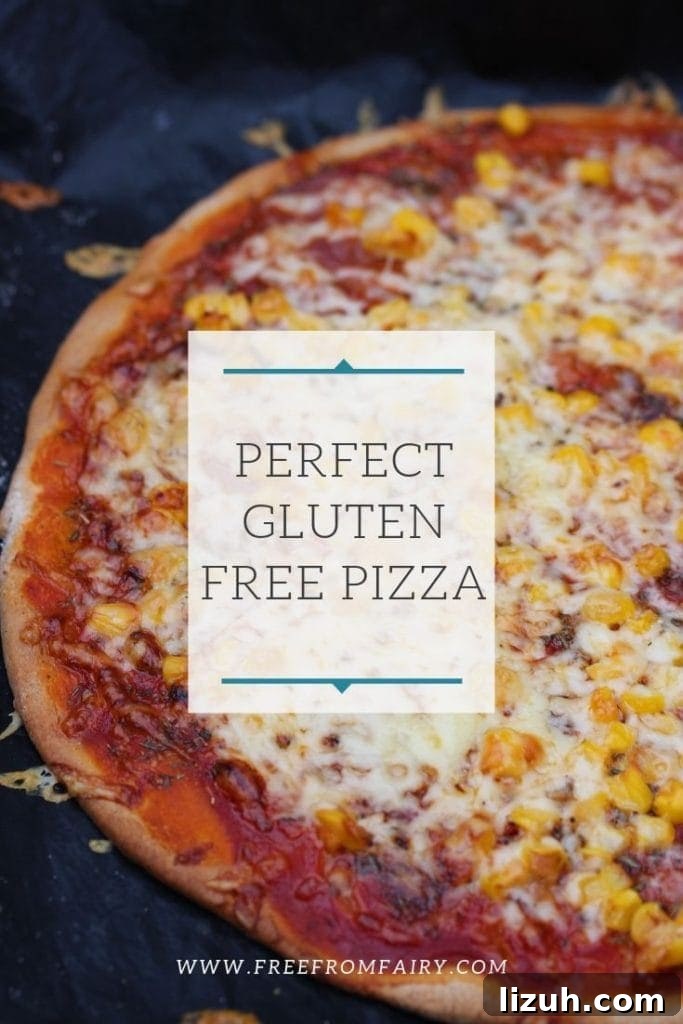 The best gluten free pizza recipe you'll ever find. This simple recipe is full of wholesome ingredients. #glutenfree #freefromfairy #glutenfreepizza #perfectglutenfreepizza #fairyflour #wholegrain #coeliac #celiac