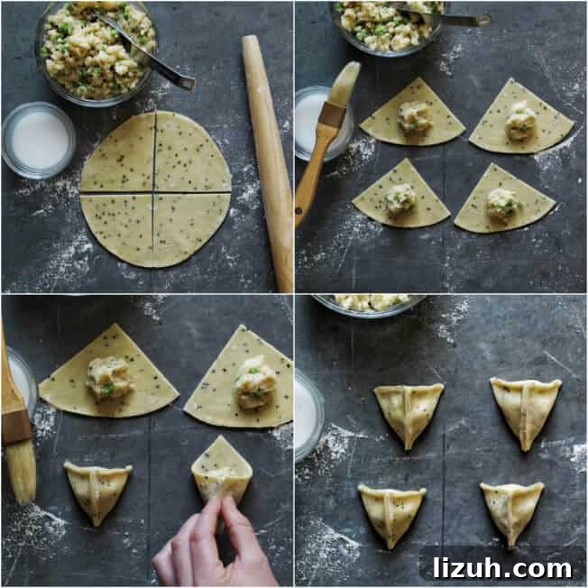 How To Make Sweet Coconut Samosas - Khopra / Nariyal Ka Samosa