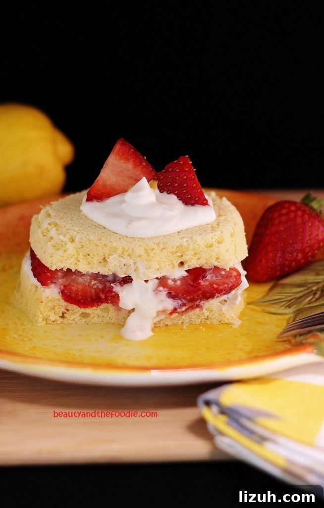 Paleo Strawberry Lemon Shortcake Recipe for Fresh Summer Dessert 2 A quick & easy to make keto strawberry shortcake.