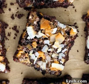 Macaroon Brownie Bars Recipe: Chewy Coconut Brownie Squares 4 img 1572 8