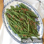 Roasted Green Beans with Honey and Dijon