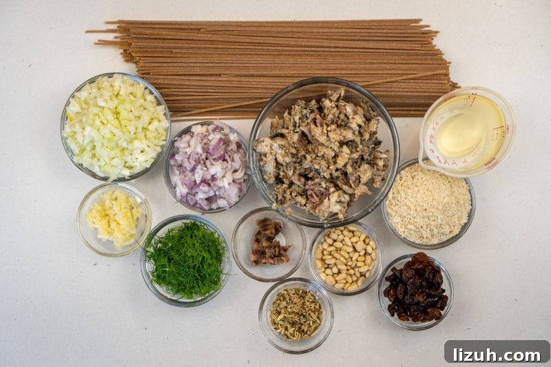 Ingredients for this pasta