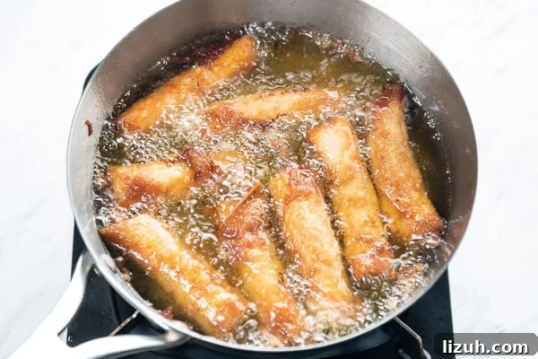 Fry the Egg Rolls
