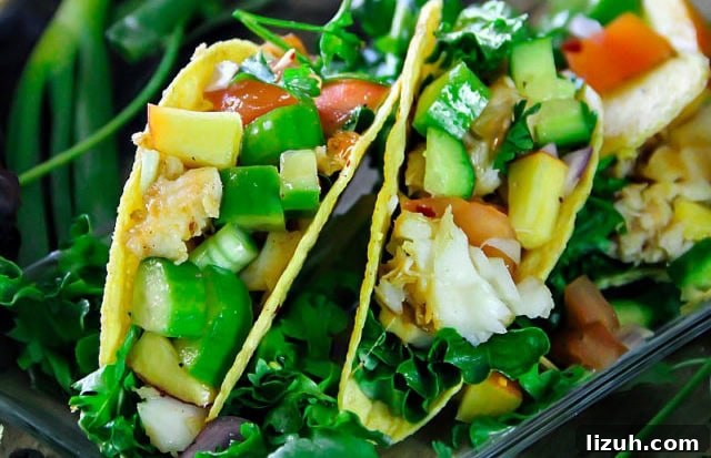 Fish Taco with Peach Salsa