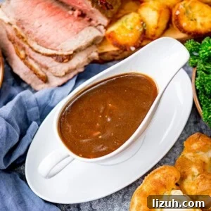 Homemade Gravy Recipe: Smooth, Rich Sauce for Any Meal 3 Beef gravy in white jug