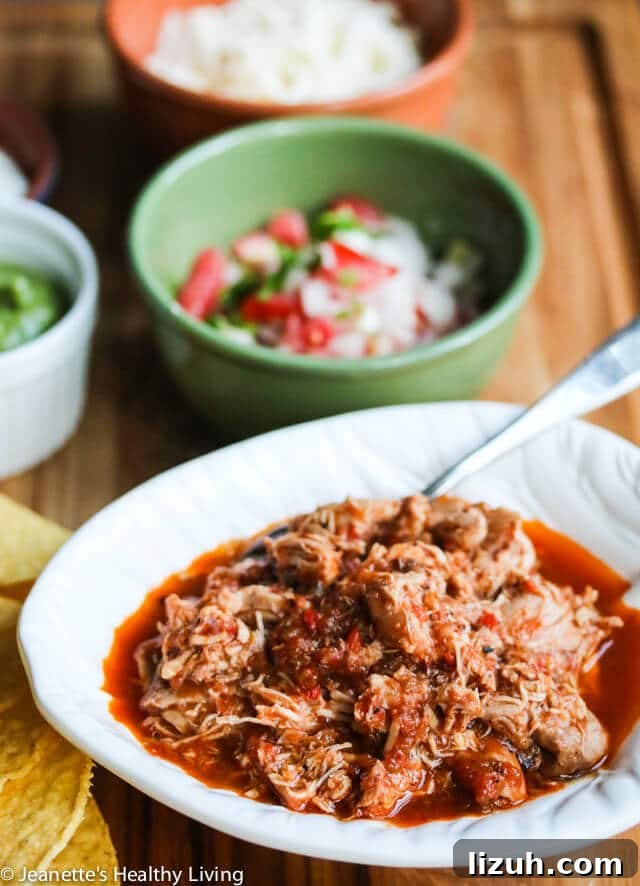 Slow Cooker Chicken Tinga Tacos: Savory Spicy Mexican Recipe 3 Slow Cooker Chicken Tinga Tacos - this chicken is so flavorful, juicy, tender and moist
