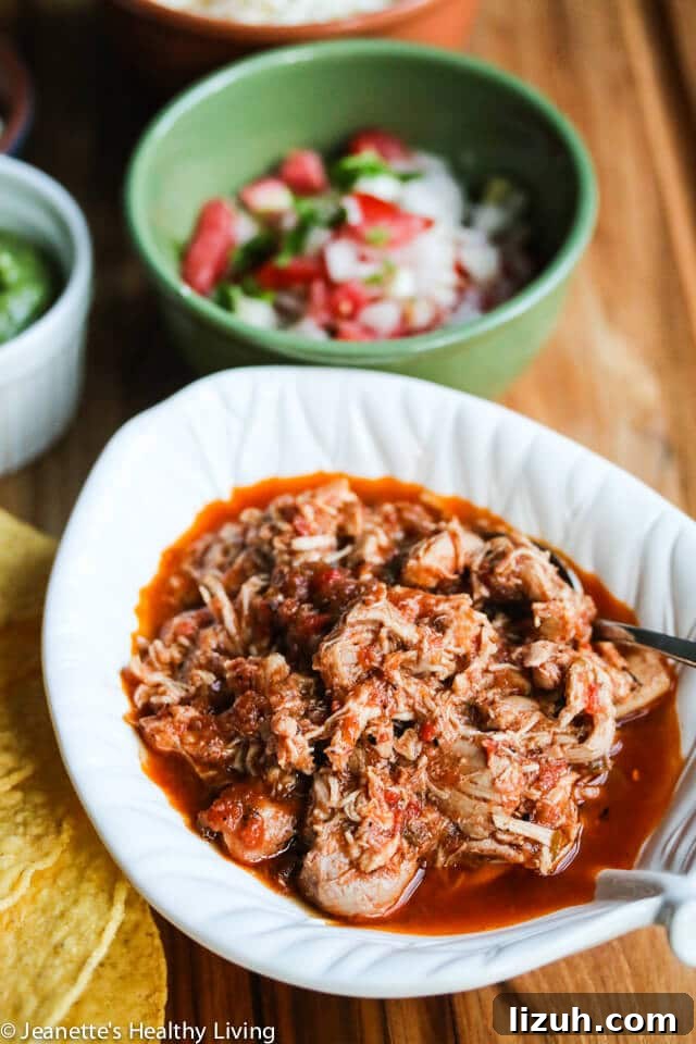 Slow Cooker Chicken Tinga Tacos: Savory Spicy Mexican Recipe 4 Slow Cooker Chicken Tinga Tacos - this chicken is so flavorful, juicy, tender and moist
