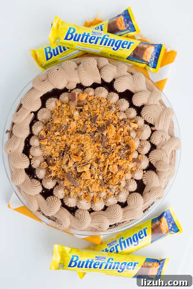 Finished Butterfinger Ice Cream Pie img 20485 7