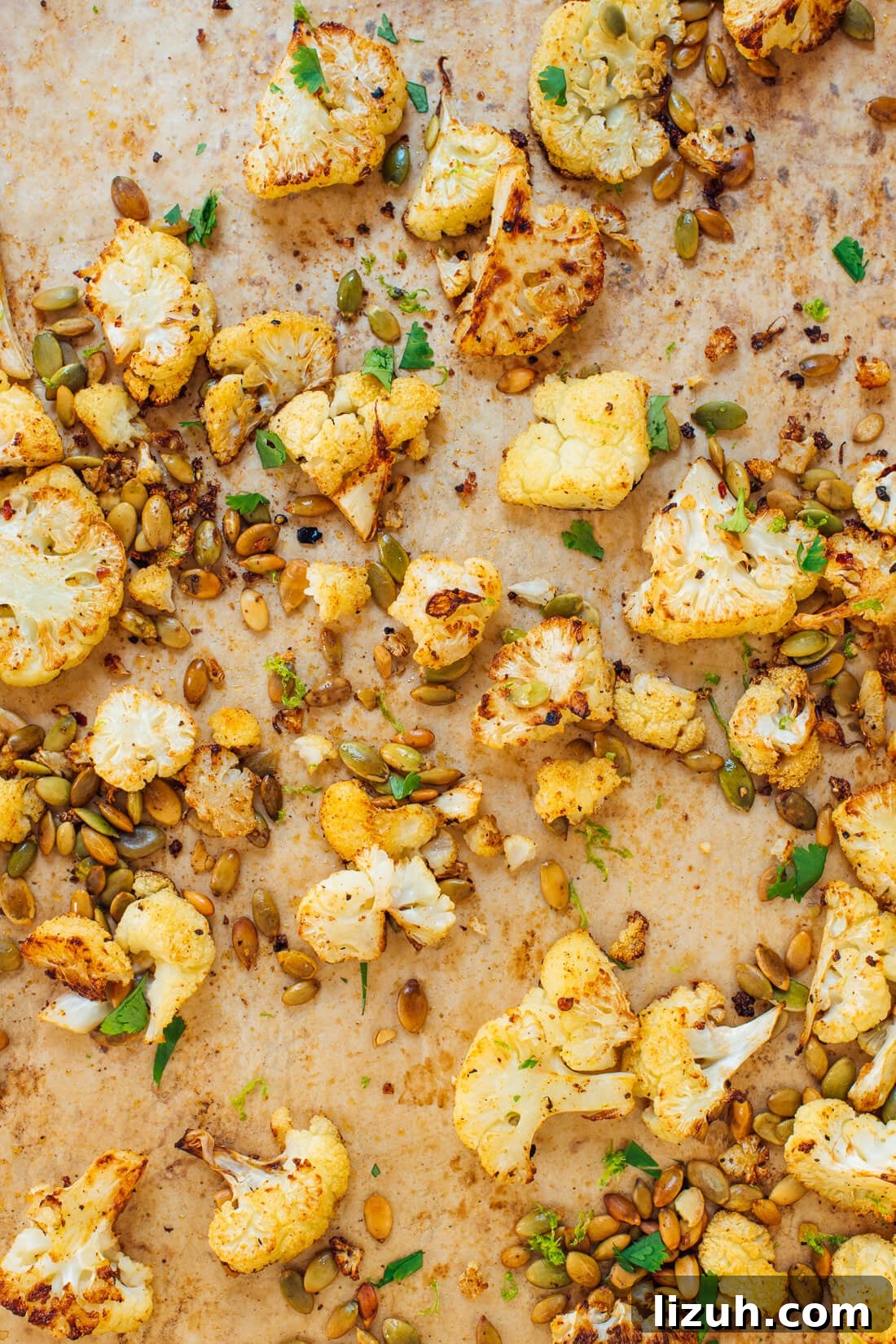 Mexican roasted cauliflower recipe variation