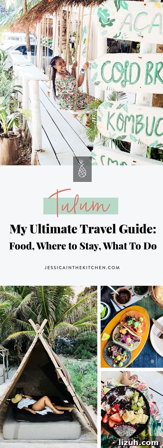 Tulum Travel Guide: Top Food, Where to Stay & Things to Do 12 Various photos of jessica on holiday with title text.