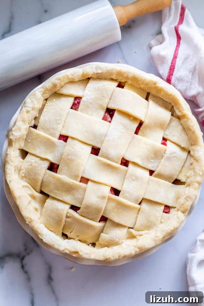 how to do lattice pie crust