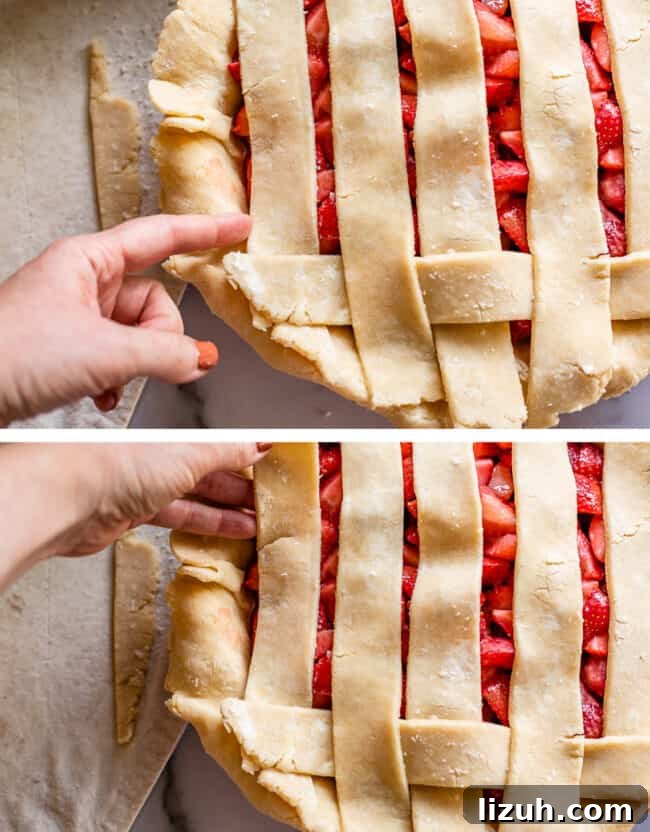how to make a lattice pie crust