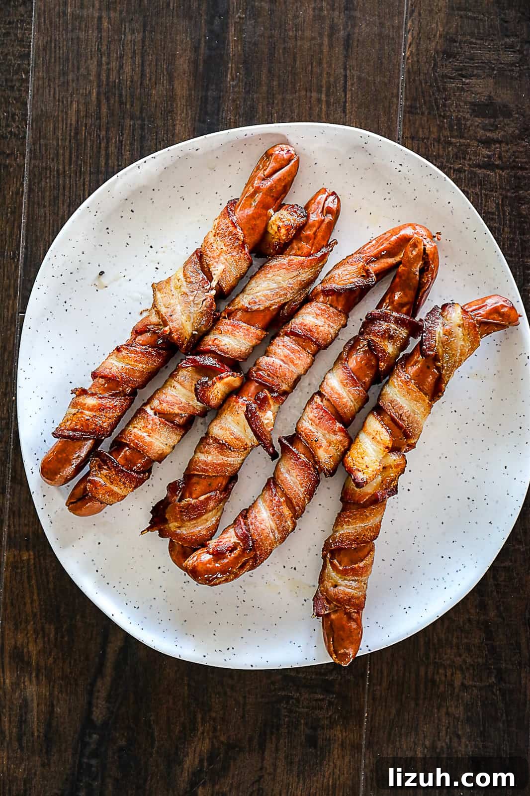 Hotdogs wrapped in bacon grill recipe for BBQ party