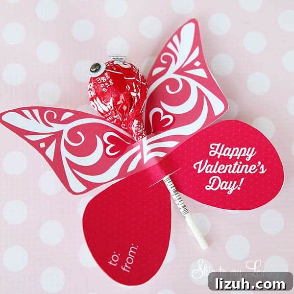 Printable Butterfly Valentine Cards for Kids and Classmates 2 Printable-Butterfly-Valentine.jpg