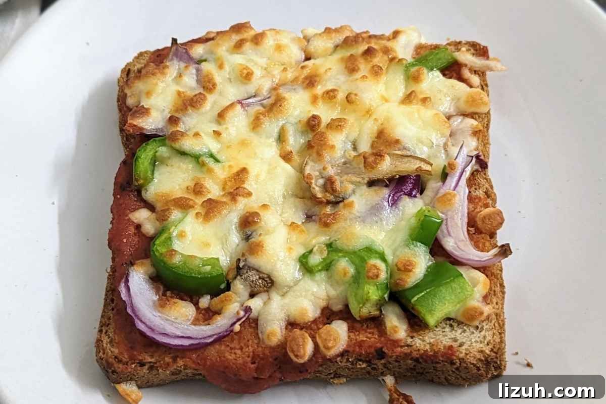 Bread pizza on a plate