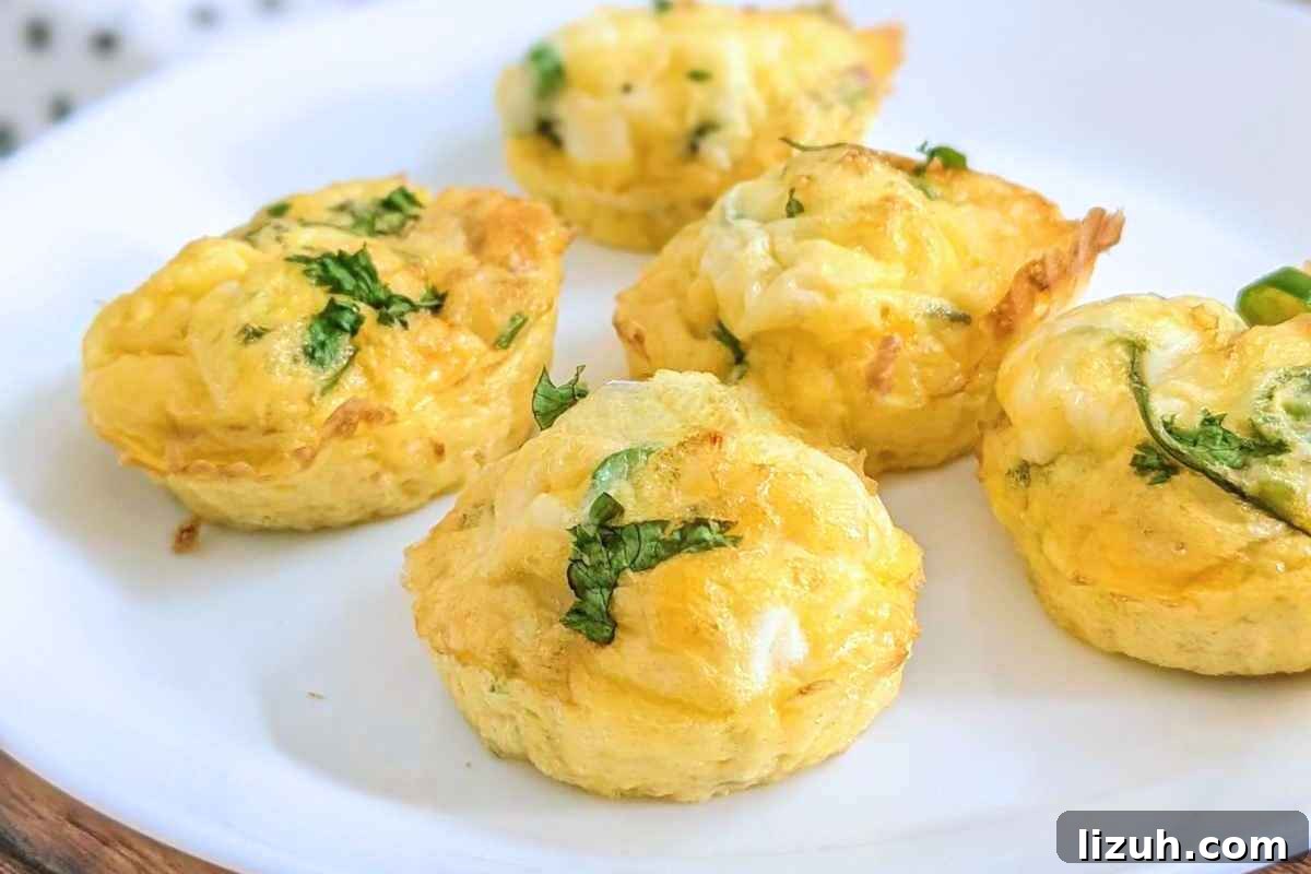 Egg bites on a plate